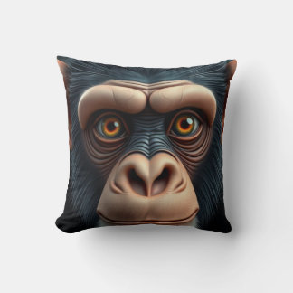 Cute Crazy Funny Chimpanzee  Cushion