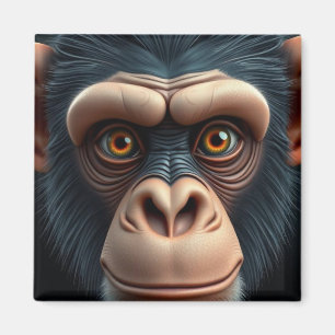 Cute Crazy Funny Chimpanzee Magnet