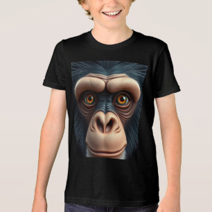 Cute Crazy Funny Chimpanzee Tri-Blend Shirt