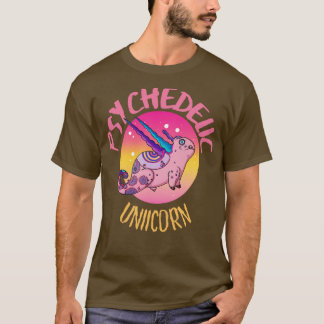Cute Crazy Psycedelic Unicorn Artwork 3 T-Shirt