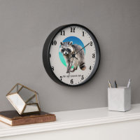 Cute crazy racoon lady add text