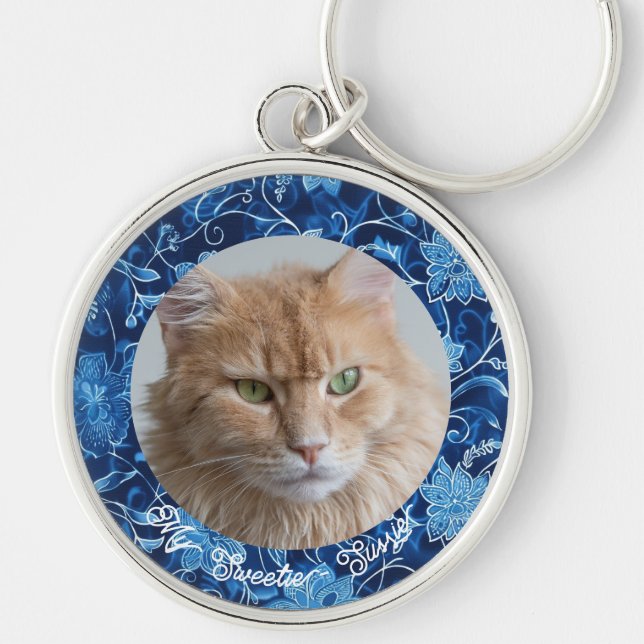 Cute Create Your Own Pet Sympathy Keychain (Front)