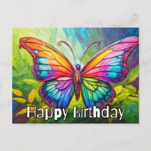 Cute Creative Butterfly Art Postcard