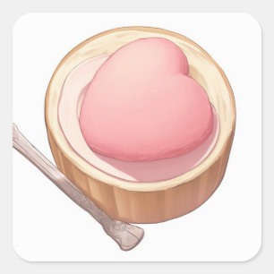 Cute Creative Design Square Sticker