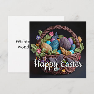 Cute Creative Happy Easter Basket Card