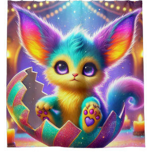 Cute Creature Shower Curtain