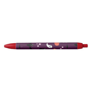 Cute Creepy Halloween Art Black Ink Pen