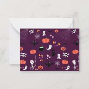 Cute Creepy Halloween Art Card