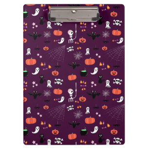 Cute Creepy Halloween Art Clipboard