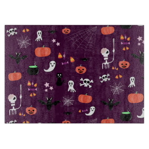 Cute Creepy Halloween Art Cutting Board