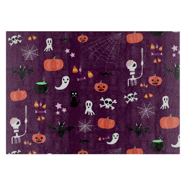 Cute Creepy Halloween Art Cutting Board (Front)
