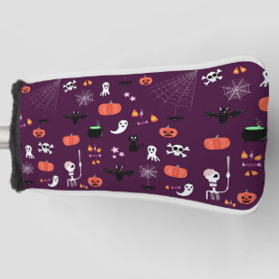 Cute Creepy Halloween Art Golf Head Cover