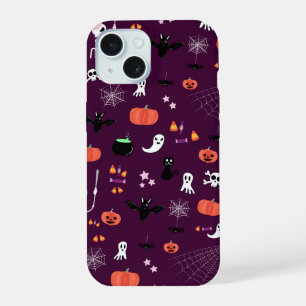 Cute Creepy Halloween Art iPhone 15 Case