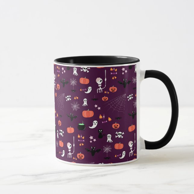 Cute Creepy Halloween Art Mug (Right)