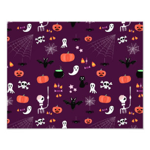 Cute Creepy Halloween Art Photo Print