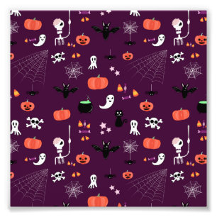 Cute Creepy Halloween Art Photo Print