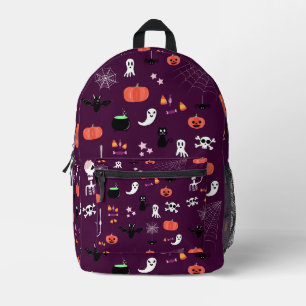 Cute Creepy Halloween Art Printed Backpack