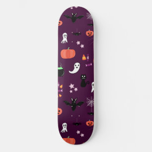 Cute Creepy Halloween Art Skateboard