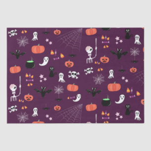 Cute Creepy Halloween Art Tissue Paper