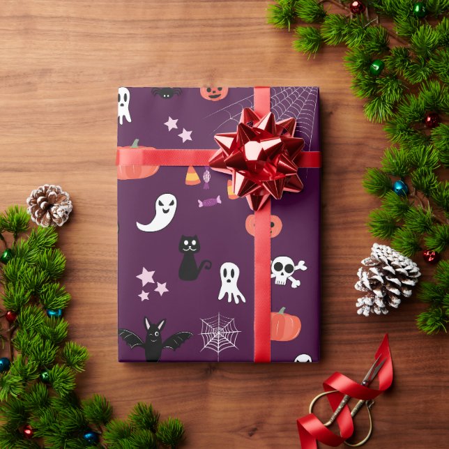 Cute Creepy Halloween Art Wrapping Paper (Holiday Gift)