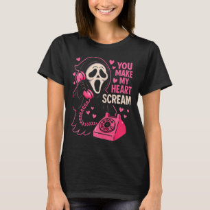 Cute Creepy Horror Make My Heart Scream Valentine’ T-Shirt