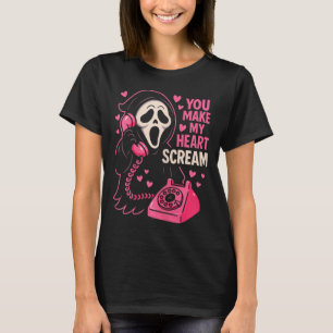 Cute Creepy Horror Make My Heart Scream Valentine’ T-Shirt