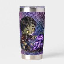 Cute Creepy Kids Mermaid Dragon Scales