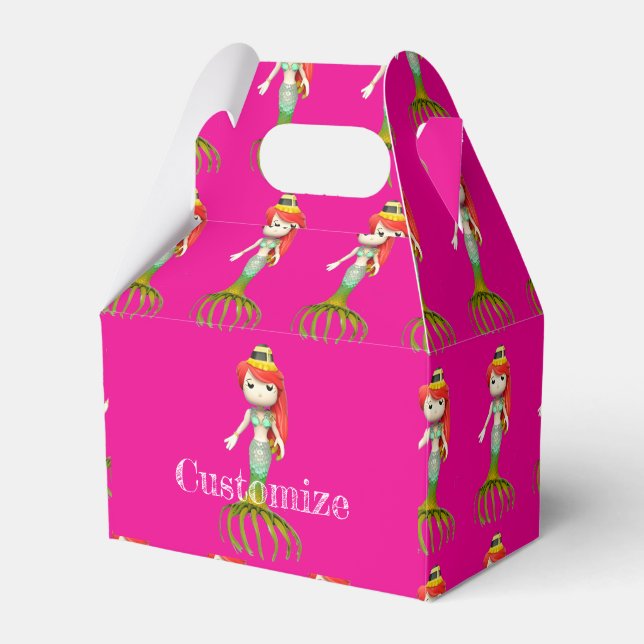 Cute Creepy Mermaid Witch Thunder_Cove  Favour Box (Front Side)