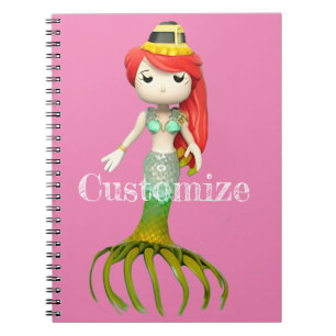 Cute Creepy Mermaid Witch Thunder_Cove Notebook
