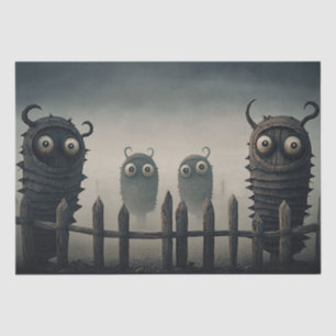 Cute, Creepy Monsters Tissue Paper