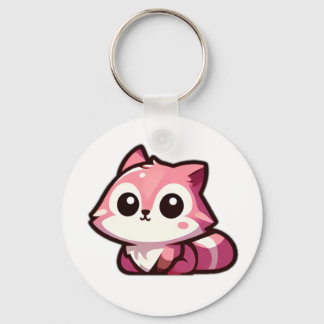 Cute Creepy Staring Kitty Cat Keychain