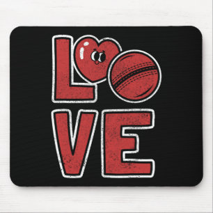 Cute Cricket Lover Cricket Player Cricket Fan Love Mouse Mat