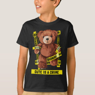 Cute Crime Fighter Teddy Bear T-Shirt