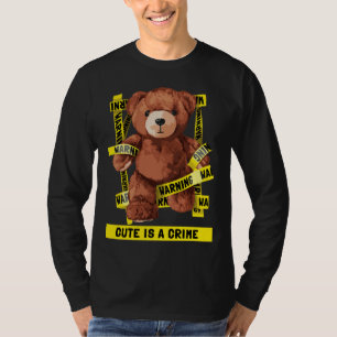 Cute Crime Fighter Teddy Bear T-Shirt