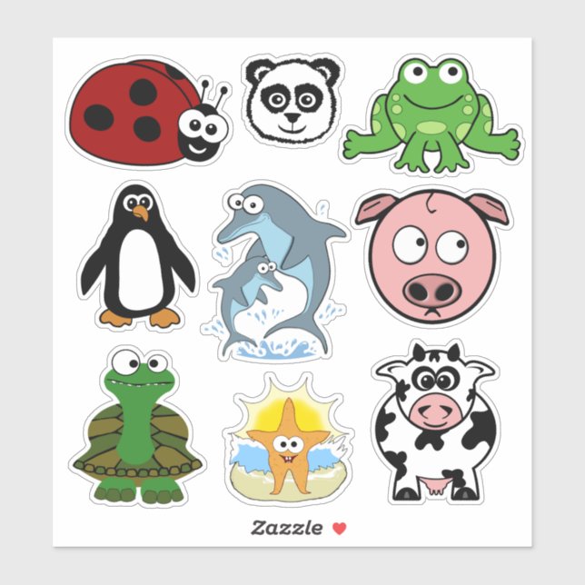 Cute Critters Assortment (Sheet)
