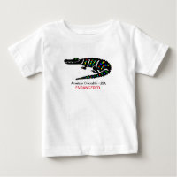 Cute Crocodile -Endangered animal graphic -