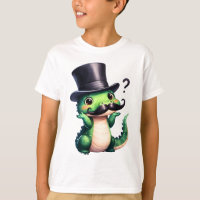Cute Crocodile Gentleman Fun Art