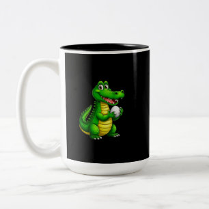Cute Crocodile Stay Wild Black Mug – Fun Animal De