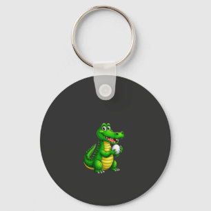 Cute Crocodile Stay Wild Keychain – Fun Wild Anim