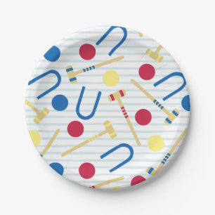 Cute Croquet Paper Plates