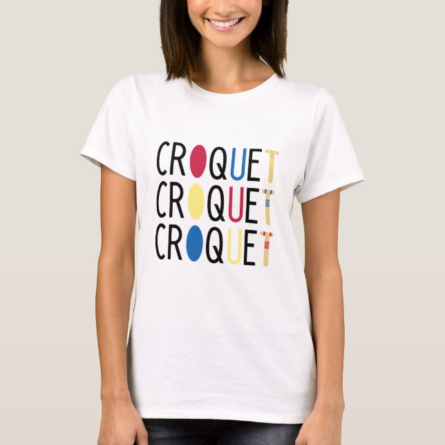 Cute Croquet T-shirt (Front)