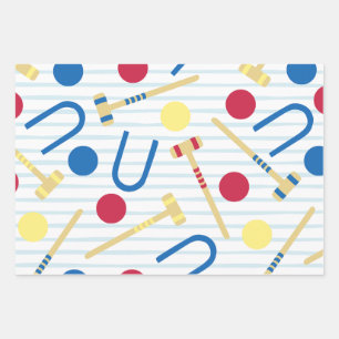 Cute Croquet Wrapping Paper