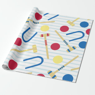 Cute Croquet Wrapping Paper