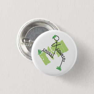 Cute Cross Country © Grass Runner 3 Cm Round Badge