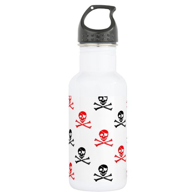 Cute Crossed Bones 532 Ml Water Bottle (Front)