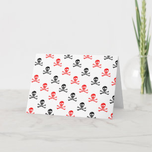 Cute Crossed Bones Greeting Card