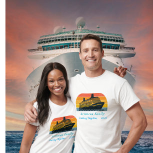 Cute Cruise Together Family Vacation Personalise T-Shirt