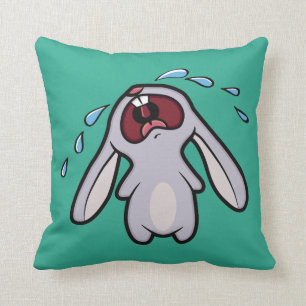 Cute Crying Bunny Reversible Cushion