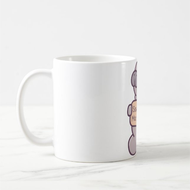 Cute Crying Manatee Save The Manatees Coffee Mug (Left)