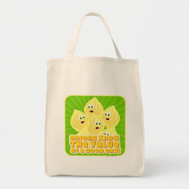 Cute Crying Onions Tote Bag (Front)